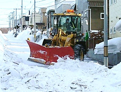 生活道路の緊急排雪のイメージ
